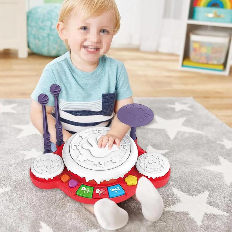 Montessori Toys, Multi-functional Musical Toys for Kids, Drum Set Musical Toy Set for Christmas Birthday Gifts for Your Little