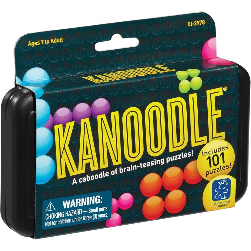 Educational Insights Kanoodle 3D Brain Teaser Puzzle for Ages 7+ Brain Games, Travel Games