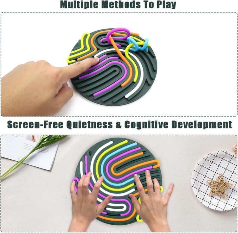 Sensory Activity Board for Anxiety,Sensory Board Fidget Toys for Stress Relief,Silicone Sensory Board for Calming, Focus, ADHD and AutismAutism Sensory Products for Kids 3+ & Adults