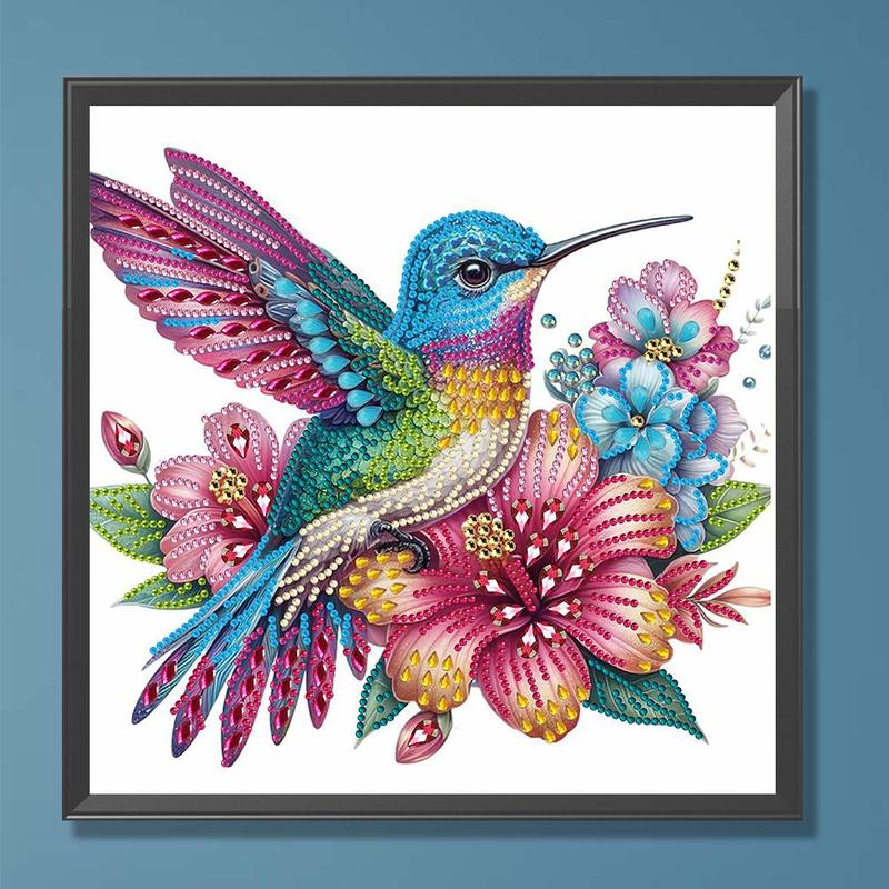 Flower & Bird Pattern DIY Diamond Arts Colorful Painting Kit without Frame, 1 Count DIY 5D Diamond Arts Colorful Painting Kit, Wall Art Decor for Home