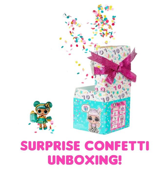 LOL Surprise Confetti Pop Birthday Doll with 8 Surprises - Great Gift for Girls