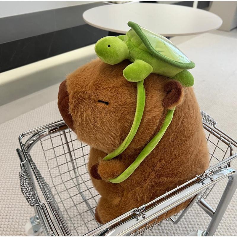 Summer Capybara Plush Toy, Cute Simulation Capybara Stuffed Toy, Soft Animals Decoration Toy for Home Sofa & Bed, Pets Plush Toys, Bedroom Decor