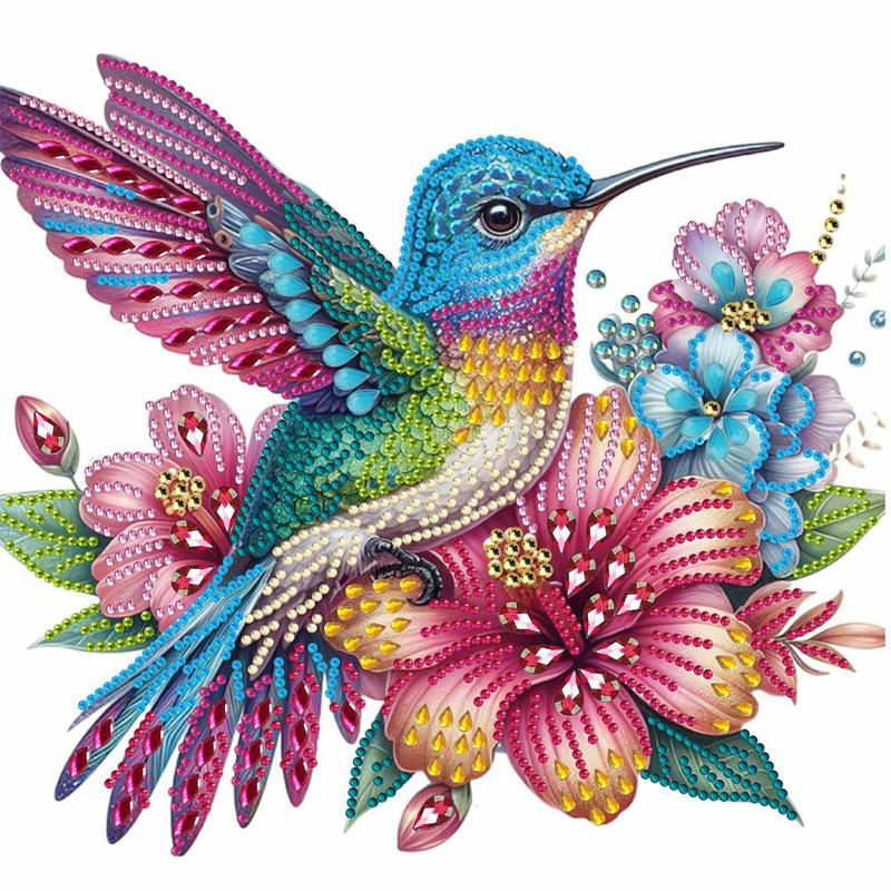 Flower & Bird Pattern DIY Diamond Arts Colorful Painting Kit without Frame, 1 Count DIY 5D Diamond Arts Colorful Painting Kit, Wall Art Decor for Home