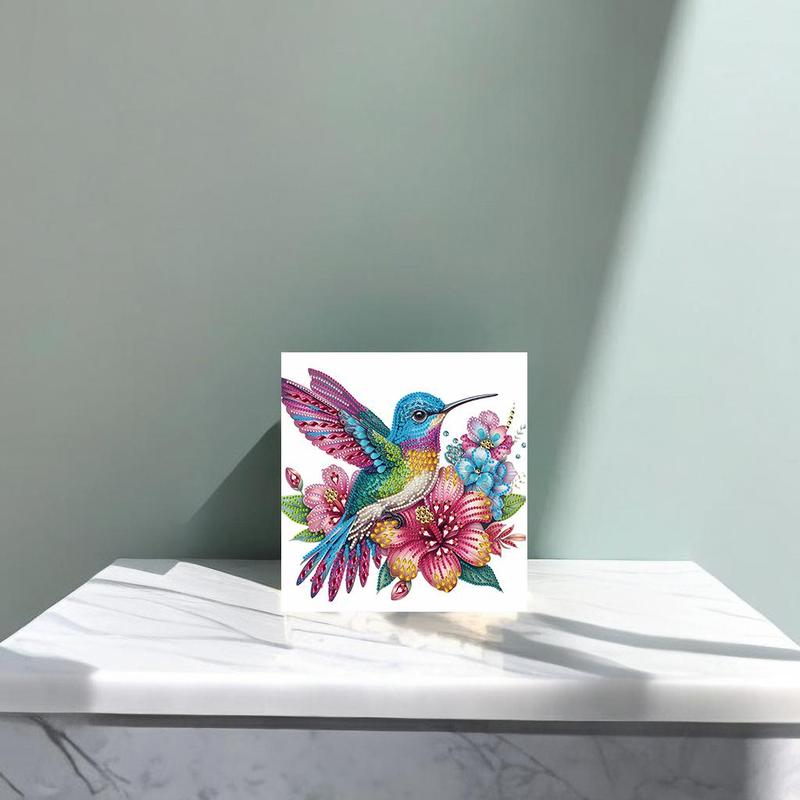 Flower & Bird Pattern DIY Diamond Arts Colorful Painting Kit without Frame, 1 Count DIY 5D Diamond Arts Colorful Painting Kit, Wall Art Decor for Home