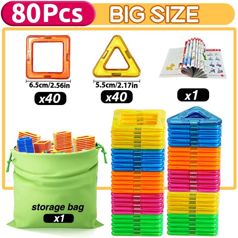 Random Color Building Blocks, 38 80 97pcs set 3D Stem Building Constructor Set, Perfect Choice for Birthday & Holiday Gifts