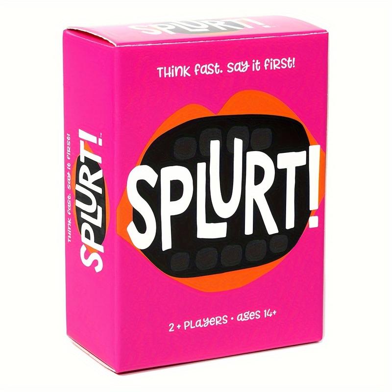 Splurt! Quick Thinking Word Game - Fast-Paced Party Card Game for 2+ Players, Ages 14 and Up - Enhance Reflexes and Vocabulary with Creative Categorization Challenges - Durable Paper Material