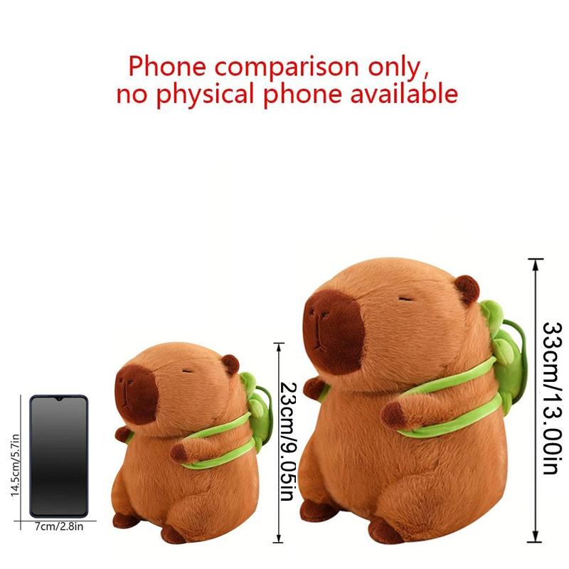 Summer Capybara Plush Toy, Cute Simulation Capybara Stuffed Toy, Soft Animals Decoration Toy for Home Sofa & Bed, Pets Plush Toys, Bedroom Decor