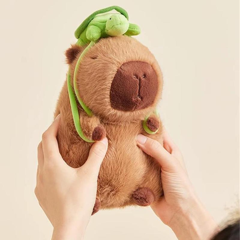 Summer Capybara Plush Toy, Cute Simulation Capybara Stuffed Toy, Soft Animals Decoration Toy for Home Sofa & Bed, Pets Plush Toys, Bedroom Decor