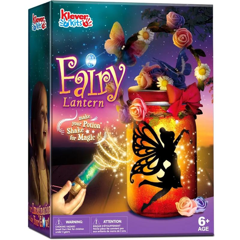 Kids Fairy Lantern Craft Kit with Remote Control For  Toy, Halloween Garden Decor DIY Set, Fairy Toys Crafts for Girls