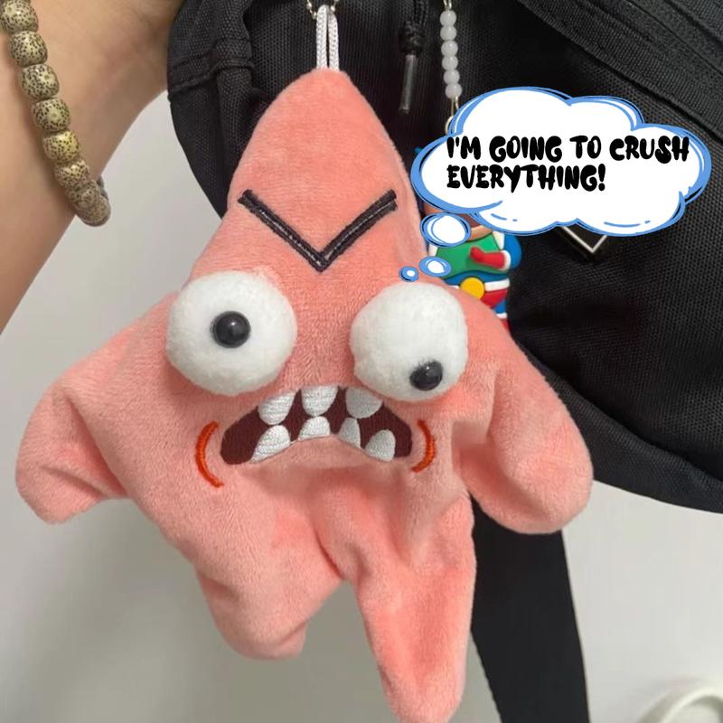 Moving Angry Starfish Plush Doll, Moving Funny Stress Relieving Toys, Starfish Plush Doll, Angry Stuffed Animals