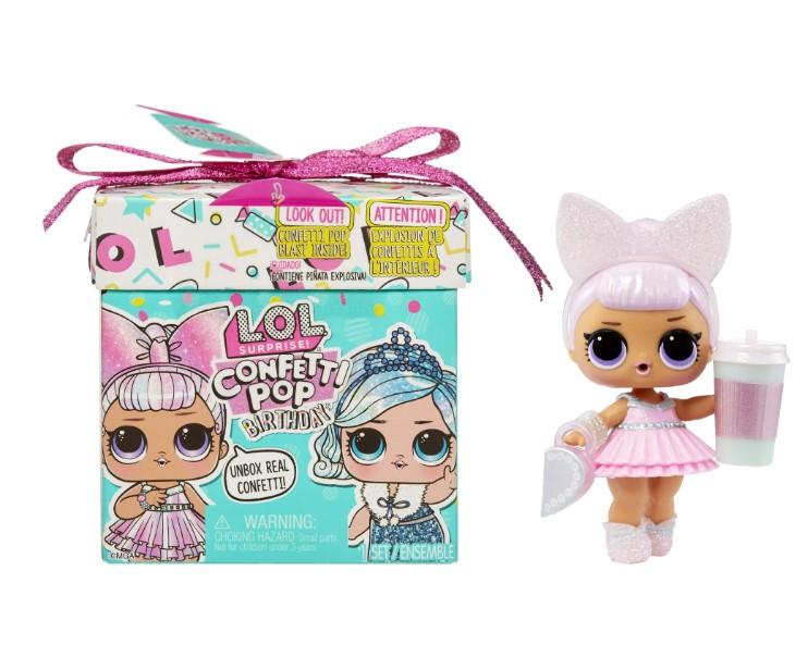 LOL Surprise Confetti Pop Birthday Doll with 8 Surprises - Great Gift for Girls