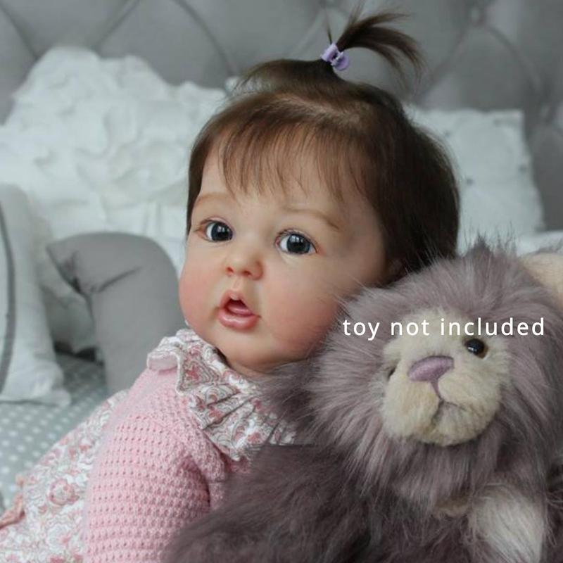 20inch 50cm Reborn Doll With 3D Painted Skin And Veins, Handmade Realistic Silicone Newborn Lovely Doll, Christmas Halloween Thanksgiving Day Easter New Year Gift Christmas, Halloween Gift