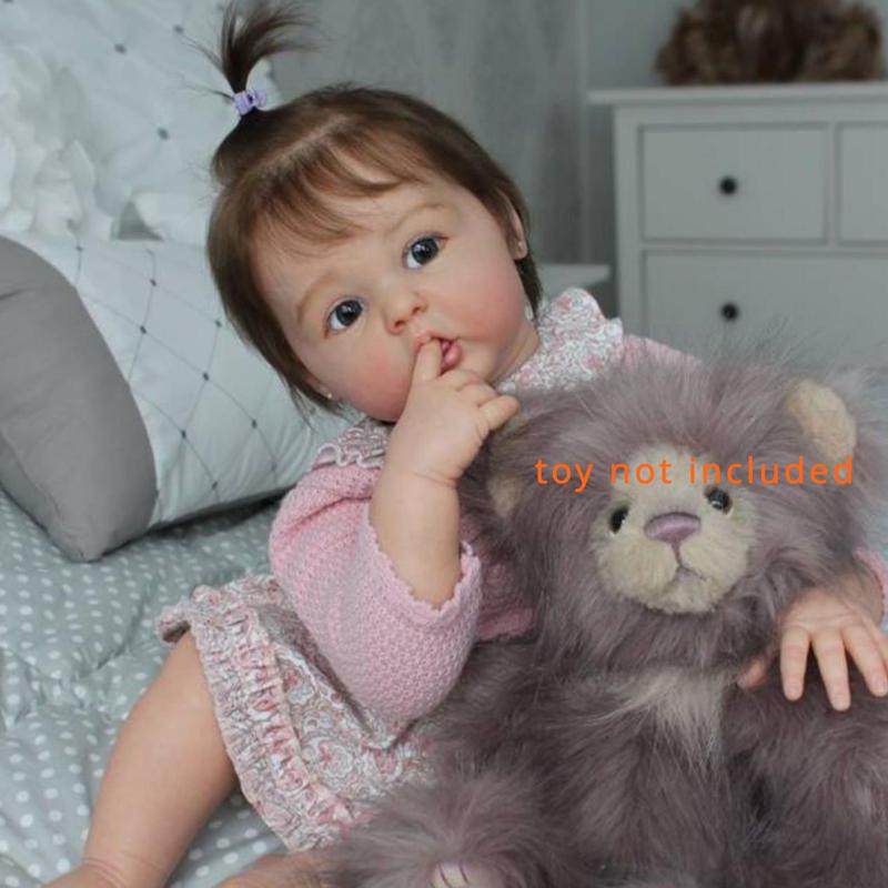 20inch 50cm Reborn Doll With 3D Painted Skin And Veins, Handmade Realistic Silicone Newborn Lovely Doll, Christmas Halloween Thanksgiving Day Easter New Year Gift Christmas, Halloween Gift