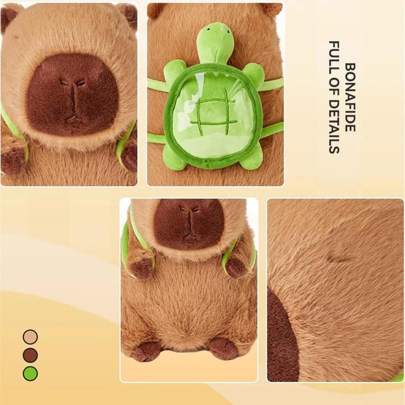 Summer Capybara Plush Toy, Cute Simulation Capybara Stuffed Toy, Soft Animals Decoration Toy for Home Sofa & Bed, Pets Plush Toys, Bedroom Decor