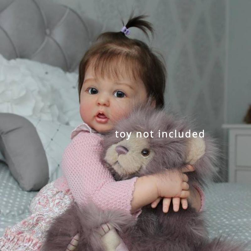 20inch 50cm Reborn Doll With 3D Painted Skin And Veins, Handmade Realistic Silicone Newborn Lovely Doll, Christmas Halloween Thanksgiving Day Easter New Year Gift Christmas, Halloween Gift