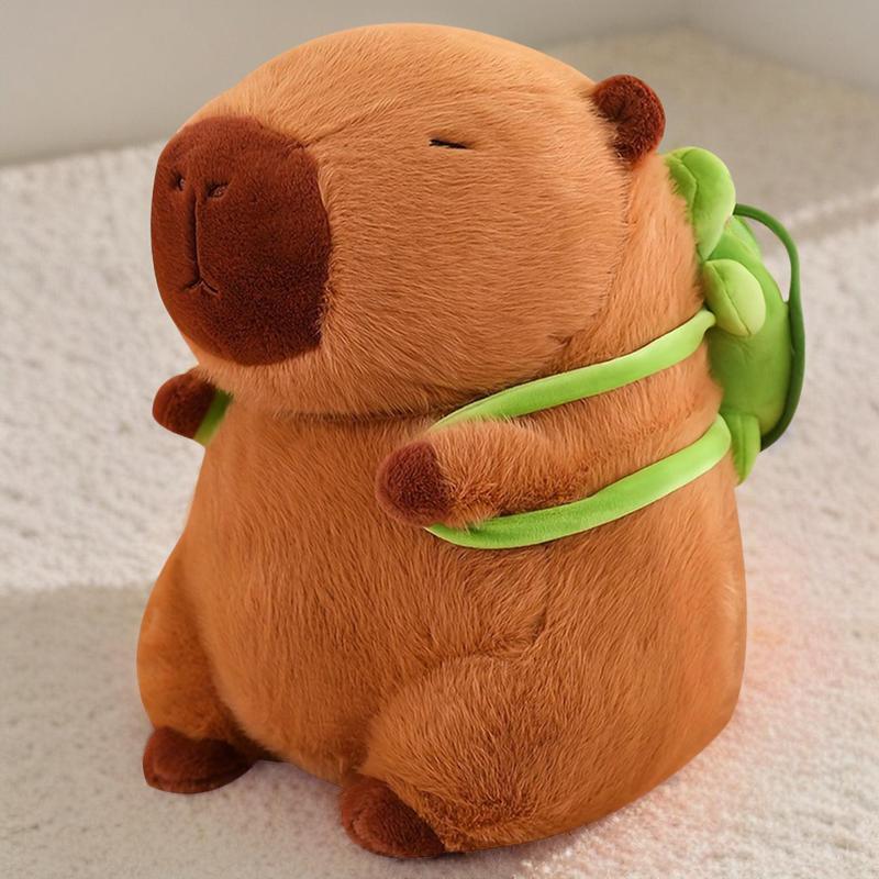 Summer Capybara Plush Toy, Cute Simulation Capybara Stuffed Toy, Soft Animals Decoration Toy for Home Sofa & Bed, Pets Plush Toys, Bedroom Decor