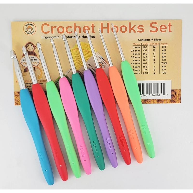 9-pcs Crochet Hooks Set by Yonkey Monkey