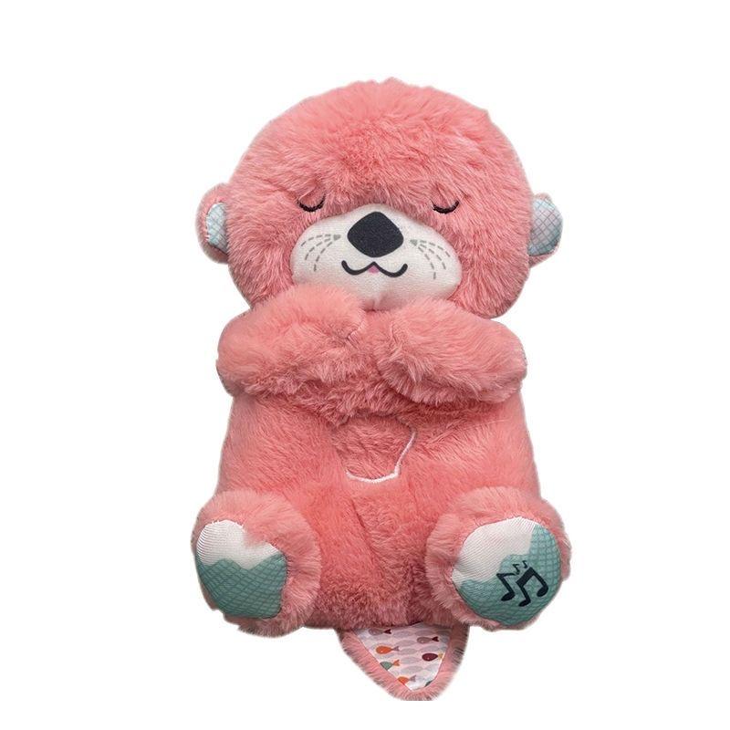 Anxiety Relief Plush Animal Breathing Relief Plush Animal Baby Sound Machine with Sensory Details Music Lights and Rhythmic Breathing Movements