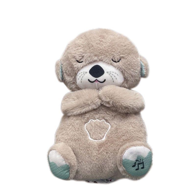 Anxiety Relief Plush Animal Breathing Relief Plush Animal Baby Sound Machine with Sensory Details Music Lights and Rhythmic Breathing Movements