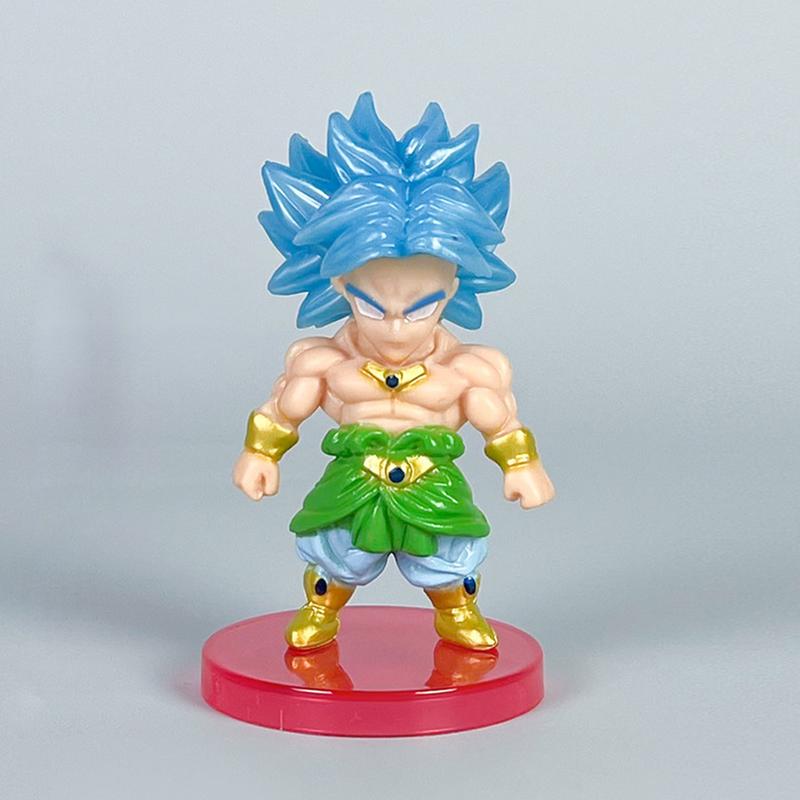 3inch Dragon Goku Gohan Statues Set, Anime Theme Cute Ornaments of Frieza Cell, Cartoon Vegeta Cake Toppers Desk Decorations