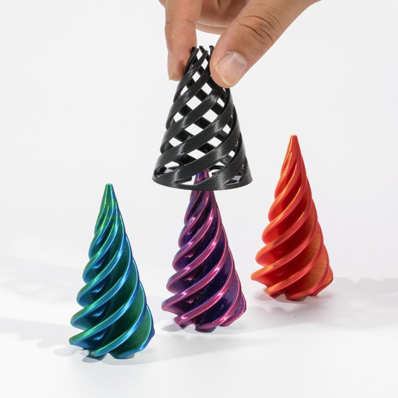 3D Printed Spiral Cone Design Toy, 1 Count Creative Puzzle Toy, Desktop Ornament for Home Office, Home Decoration, Gift for Friend