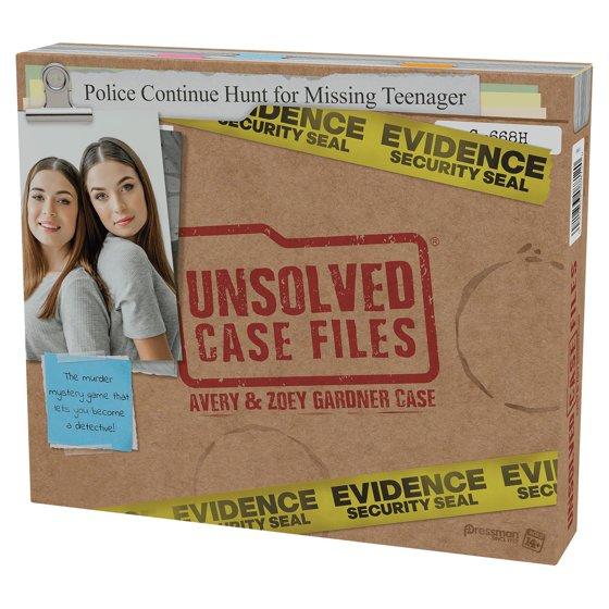 Pressman Toys Unsolved Case Files: Avery & Zoey Gardner - Crime Solving Party Game for Ages 14+