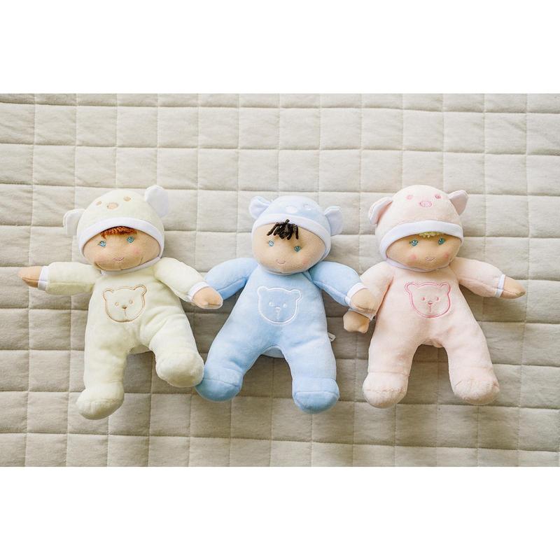 My First Baby Boy Doll in Blue with Rattle