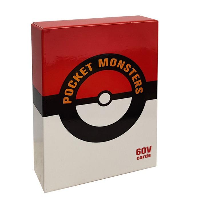 60Pcs Box Pocket Super Rare Monster Card Bundle Vmax GX EX Energy Trainer MEGA Holographic Game Battle Card Kids Toys