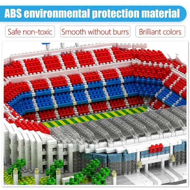 Football Stadium Building Blocks (4000pcs set), World Famous Football Stadium Building Blocks Model Toy, Stocking Fillers Gift