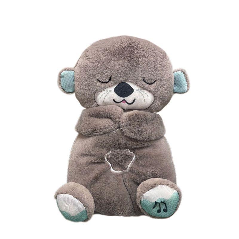 Anxiety Relief Plush Animal Breathing Relief Plush Animal Baby Sound Machine with Sensory Details Music Lights and Rhythmic Breathing Movements