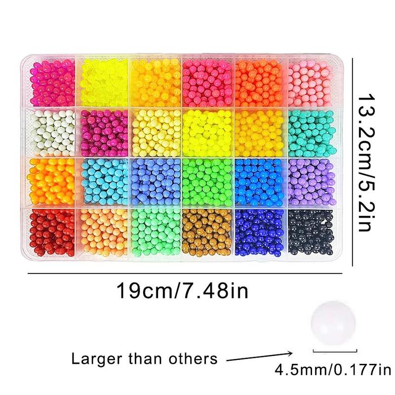 Water Sticky Beads Handmade Toy Kit, 1 Set DIY Aqua Beads Craft Project, DIY Creative Gift For Boys & Grils