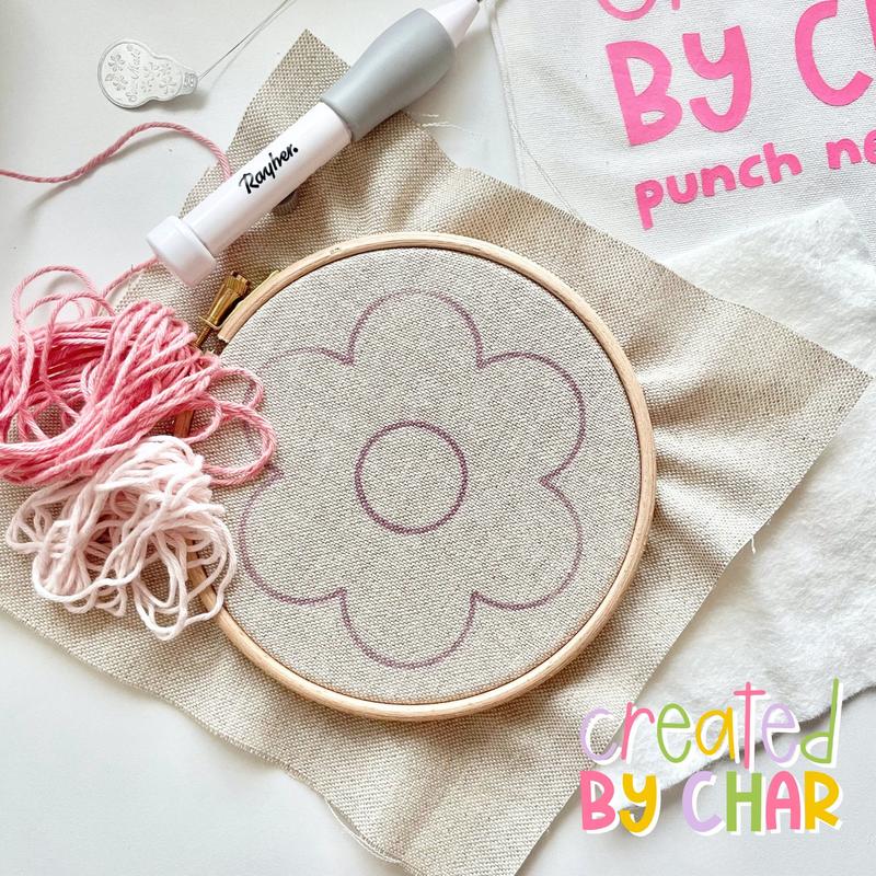 Beginner Punch Needle Kit, Make your own mug rug, Learn How to Punch Needle, Rayher Punch Needle, DIY Mug Rug