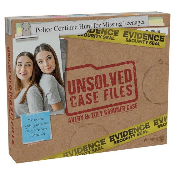 Pressman Toys Unsolved Case Files: Avery & Zoey Gardner - Crime Solving Party Game for Ages 14+