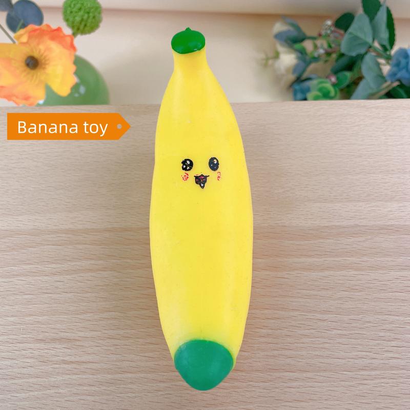 2025 Stress Relief  Stretchy Bananas Venting Squeeze  PU Balls  Tiny Party Supplies