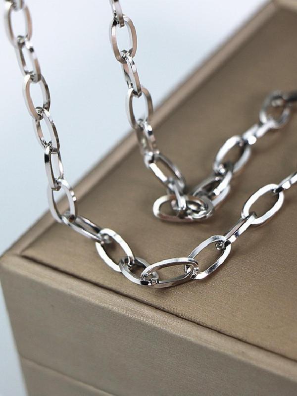 1 Meter Stainless Steel Chain, Long O Square Line Chain, DIY Jewelry Accessories for Bracelet & Necklace Making