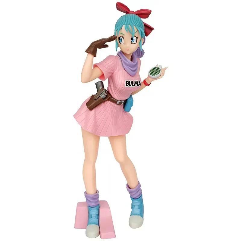 Anime Cartoon Dragon Ball Z 25cm Bulma PVC Action Figure Cute StatueModel Figurine collectible Dolls Toy Gifts