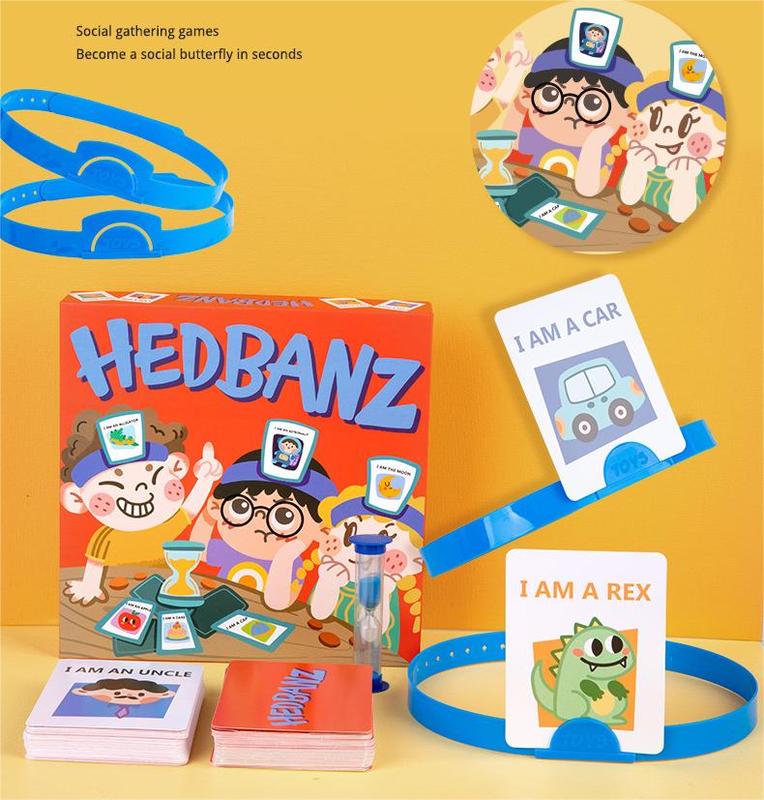 Hedbanz Picture Guessing Board Game   Family Game  for Families Friends gathering game party game Night  Card Games