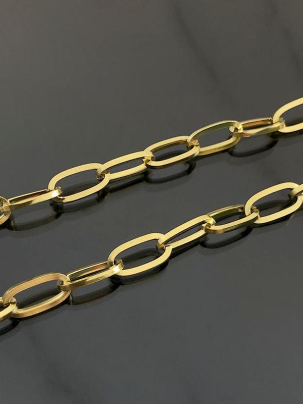 1 Meter Stainless Steel Chain, Long O Square Line Chain, DIY Jewelry Accessories for Bracelet & Necklace Making