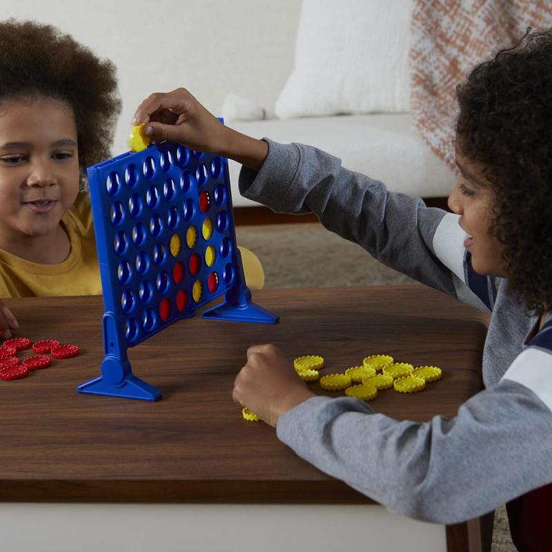 Hasbro Gaming Connect 4 Classic Grid,4 in a Row Game,Strategy Board Games for Kids,2 Player for Family and Kids, Ages 6 and Up