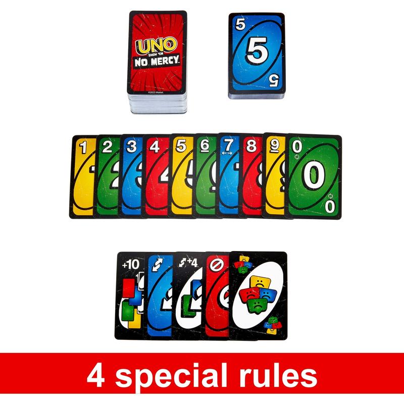 UNO Show ‘em No Mercy Card Game for Kids, Adults & Family Night, Parties and Travel