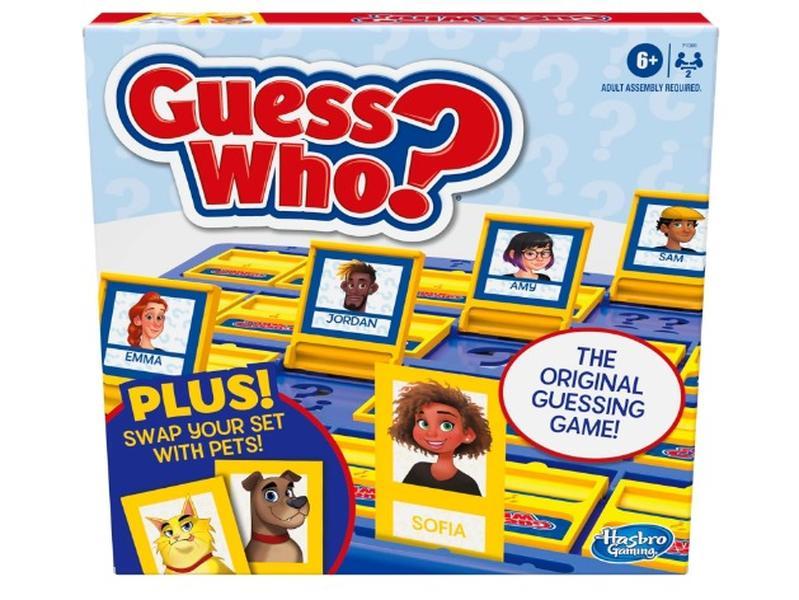 Hasbro Gaming Guess Who? Board Game, with People and Pets Cards, The Original Guessing Game for Kids, Ages 6 and Up ( Exclusive)