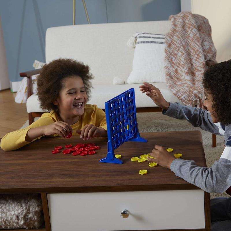 Hasbro Gaming Connect 4 Classic Grid,4 in a Row Game,Strategy Board Games for Kids,2 Player for Family and Kids, Ages 6 and Up