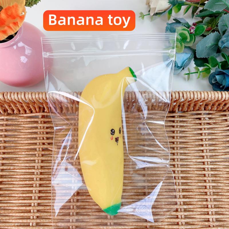 2025 Stress Relief  Stretchy Bananas Venting Squeeze  PU Balls  Tiny Party Supplies