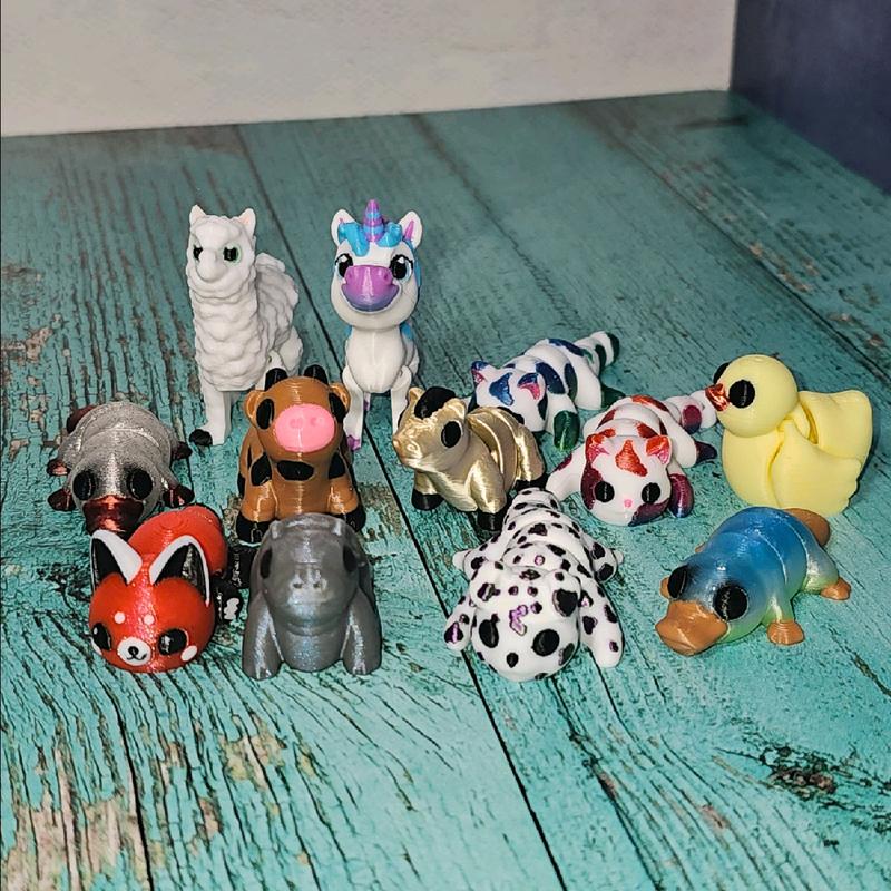 Baby Buddies - 3d printed Miniature articulated creature Prints and Packs print articulating