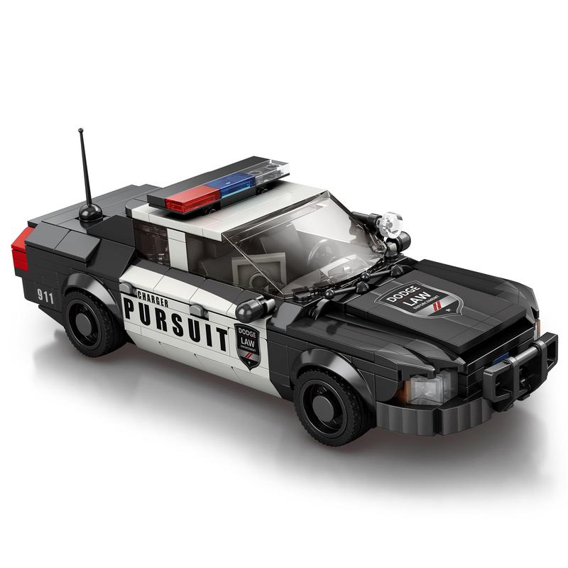 Police Car Building Blocks, 1 Box Police Car Model Building Blocks, Creative and Educational Building Blocks for 14+ Age