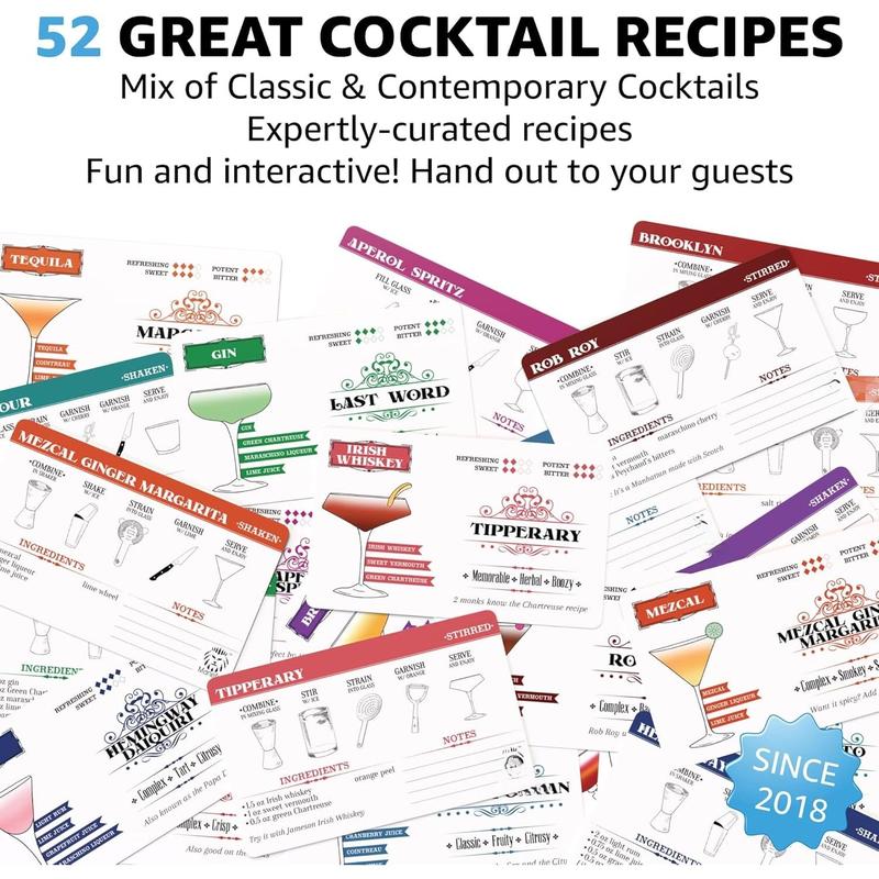 Recipe Cards | Fundamental  for the Home Bartender