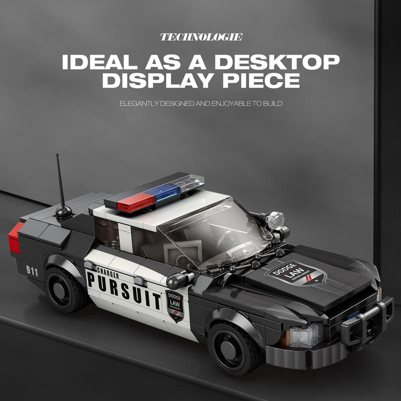 Police Car Building Blocks, 1 Box Police Car Model Building Blocks, Creative and Educational Building Blocks for 14+ Age