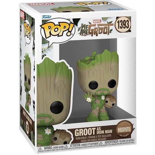 FUNKO POP! Marvel: We Are Groot - Iron Man  [Collectible Figurine Statue Bust] Vinyl figurine statue