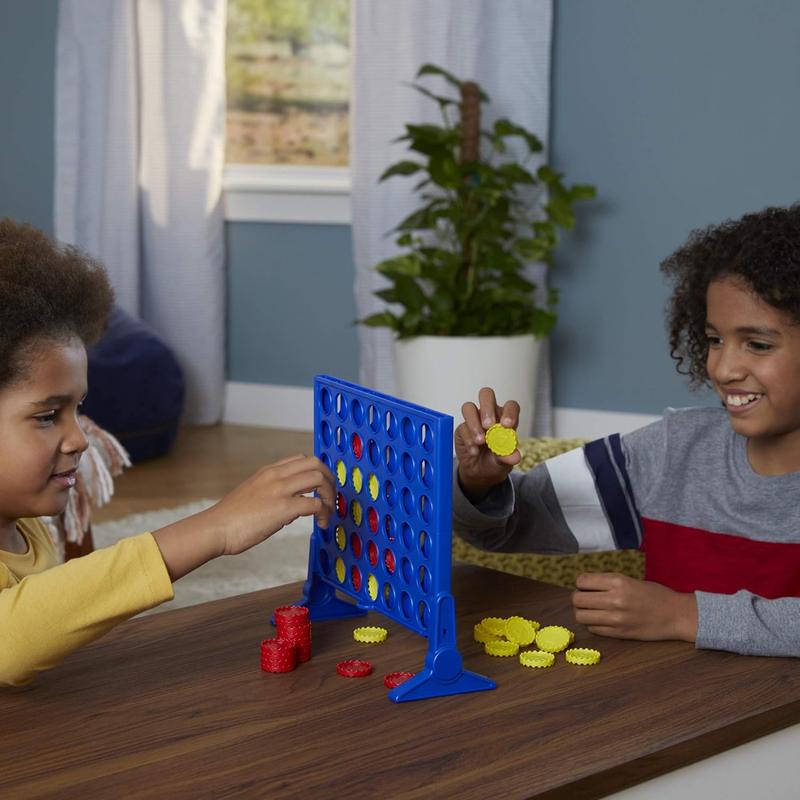 Hasbro Gaming Connect 4 Classic Grid,4 in a Row Game,Strategy Board Games for Kids,2 Player for Family and Kids, Ages 6 and Up