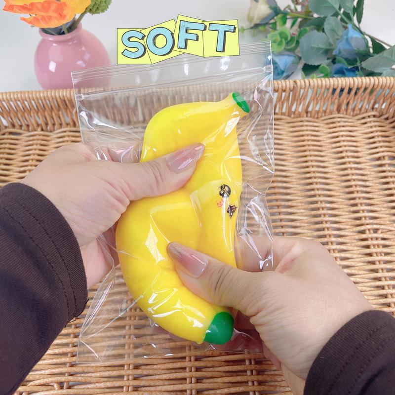 2025 Stress Relief  Stretchy Bananas Venting Squeeze  PU Balls  Tiny Party Supplies